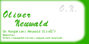 oliver neuwald business card